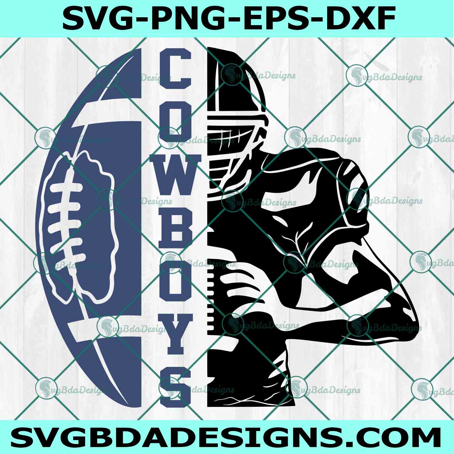 Cowboys Football Player svg, Dallas Cowboys Svg, Dallas COwboys Player svg, Football Player svg, NFL Sport Svg, File For Cricut