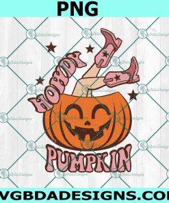 Cowgirl Howdy Pumpkin Sublimation PNG, Howdy Pumpkin png