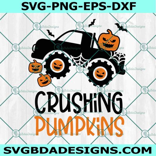 Crushing Pumpkins Truck Svg, Halloween Truck & Pumpkins Svg, Crushing Pumpkins svg, Pumpkin truck Svg, File For Cricut