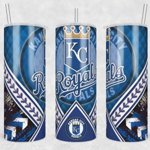 Kansas City Royals 20oz Tumbler Wrap, 20oz Tumbler Wrap, Kansas City Royals 20oz Png, MLB Baseball Tumbler, MLB Fan Gift Png
