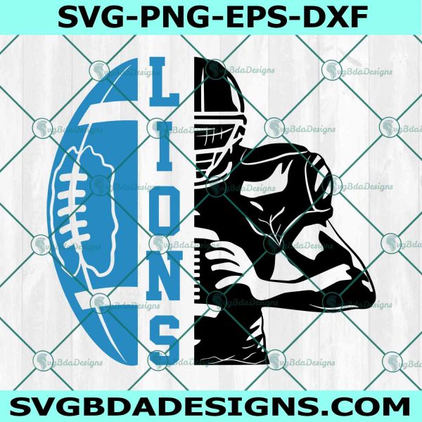 Lions Football Player svg, Detroit Lions Svg, Detroit Lions Player svg, Football Player svg, NFL Sport Svg, File For Cricut