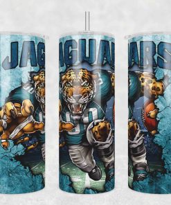 Mascot Jacksonville Jaguars Tumbler Wrap, 20oz Tumbler Wrap