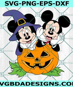Mickey And Minnie Halloween SVG, Disney Halloween Svg