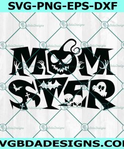 Momster Halloween Svg PNG File, Halloween Svg