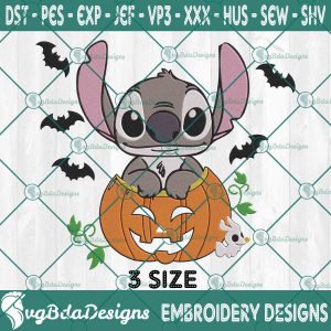 Pumpkin Sitch And Zero Embroidery Designs, Stitch And Zero Embroidery Designs, Halloween Embroidery Designs, Lilo And Stitch Embroidery Designs