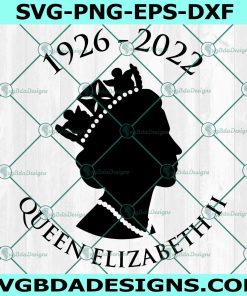 RIP Queen Elizabeth II SVG, Queen Elizabeth II Memorial Svg