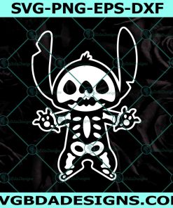 Skeleton Stitch Svg, Happy Halloween Svg, Trick Or Treat Svg