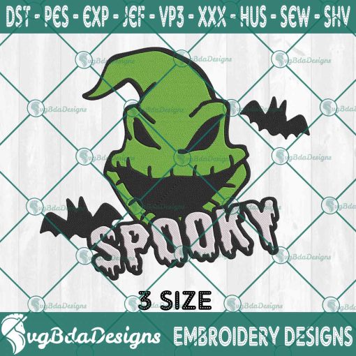 Spooky Oogie Boogie Embroidery Designs, Before Nightmare Embroidery Designs, Halloween Embroidery Designs, Oogie Boogie Embroidery Design