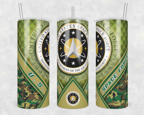 US. Space Force Tumbler Wrap, 20oz Tumbler Wrap, US. Space Force Png, USA Army Tumbler, USA Army  Gift Png