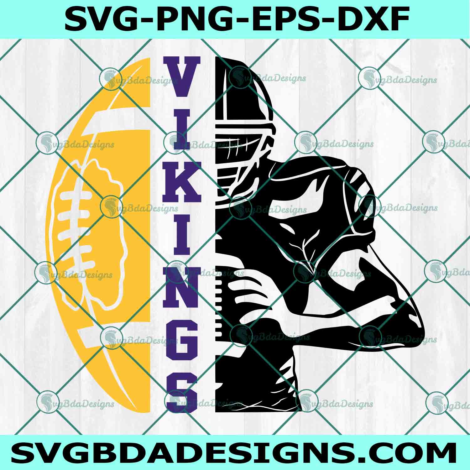  Vikings Football Player svg, Minnesota Vikings Svg, Minnesota Vikings Player svg, Football Player svg, NFL Sport Svg, File For Cricut