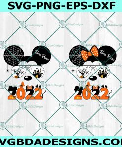 2022 Halloween Disney Svg, Disney Halloween Svg, Mickey & Minnie Halloween Svg, Mouse Head Disney Svg, File for Cricut