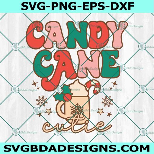 Candy Cane Cutie Svg, Christmas Svg, Cream Christmas Svg, Candy Christmas SVG , Merry Christmas Svg, File for Cricut