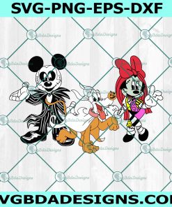 Disney Mickey and Minnie Ears Svg, Mickey Skellington Svg