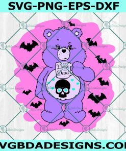 Drop Dead Care Bear Svg PNG, 90s cartoon Svg