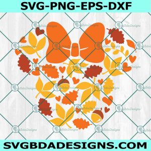 Fall Leaves Mouse Head svg, Fall Mouse Head Svg