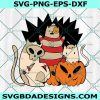 Friends Scary Halloween Svg, Halloween Cats Squad SVG, Pumpkin Spooky Svg, Halloween Spooky Season SVG, File for Cricut 