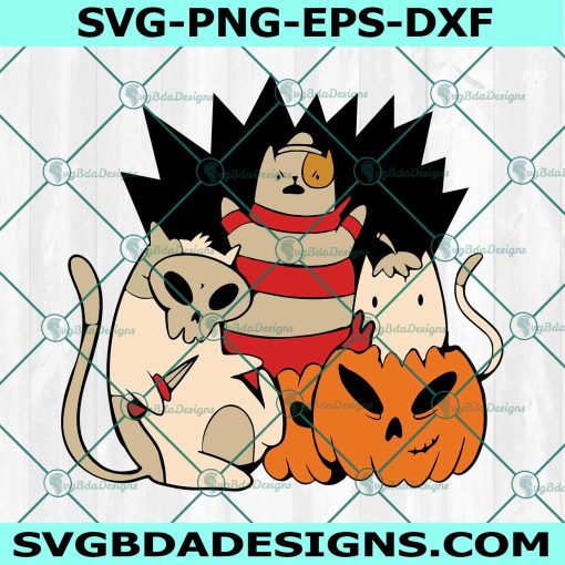Friends Scary Halloween Svg, Halloween Cats Squad SVG, Pumpkin Spooky Svg, Halloween Spooky Season SVG, File for Cricut 