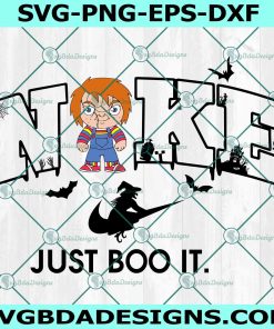 Nike Just Boo It x Baby Chucky Svg, Nike Just Boo It Svg, Baby Chucky Svg, Horror Character Halloween Svg, File For Cricut
