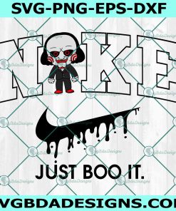 Nike Just Boo It x Baby Jisaw Svg, Horror Character Svg