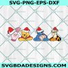 Pooh and Friends Christmas Svg, Christmas 2022 Svg, Winnie The Pooh Svg, Pooh Christmas Svg, Pooh Piglet Tigger Svg, File for Cricut