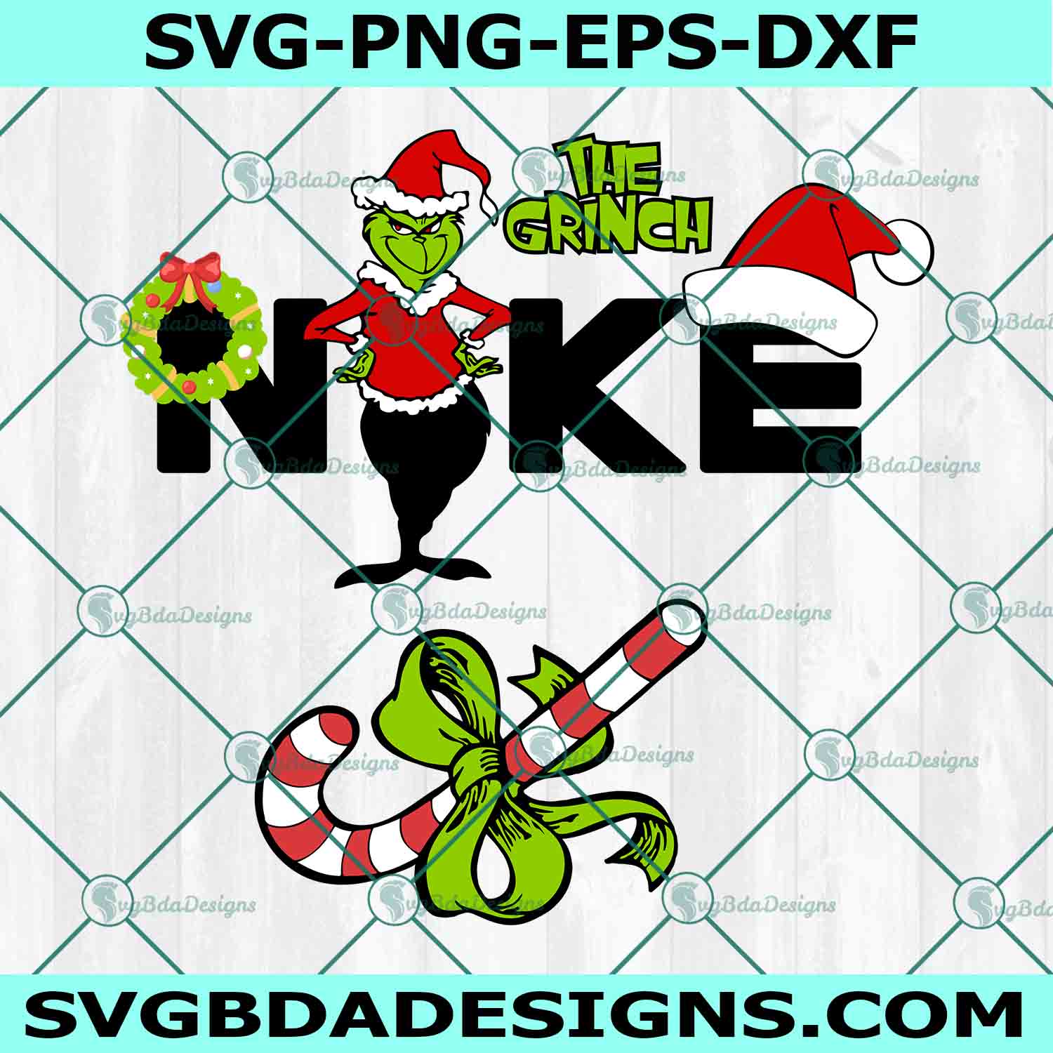 The Grinch x Nike Svg, Merry Christmas Svg, Nike x Grinch Christmas Svg, The Grinch Svg, Christmas Svg, File for Cricut