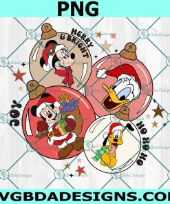 Christmas Magical Christmas Ornaments Png, Merry Christmas Png, Christmas Ornaments PNG , Disney Christmas Characters PNG, Disney Christmas PNG