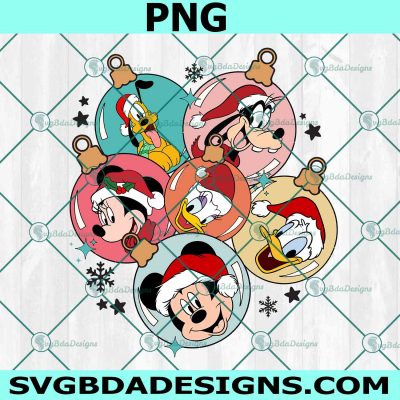 Disney Christmas Magical Png, Merry Christmas Png, Christmas Ornaments PNG , Disney Christmas Characters PNG, Disney Christmas PNG