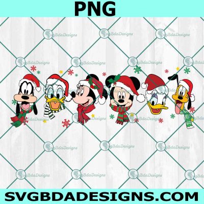 Disney Christmas PNG Svg, Disney Christmas Magical Png, Merry Christmas Png, Disney Christmas Characters PNG, Family Vacation Christmas PNG