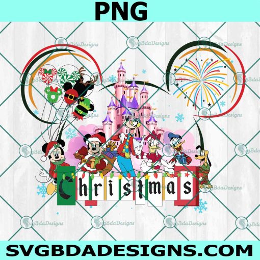 Disneyland Christmas Png, Merry Christmas Png, Bubble Disney Christmas PNG, Disney Christmas Characters PNG, Disney Christmas PNG