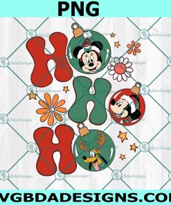 Hohoho Mickey And Minnie PNG Clip Art, Ball Christmas PNG, Mickey Christmas PNG, Disney Christmas Characters PNG, Disney Christmas PNG