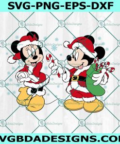 Mickey With Minnie Christmas SVG, Christmas Characters SVG, Funny Disney Xmas SVG, Disney Christmas Svg, File for Cricut