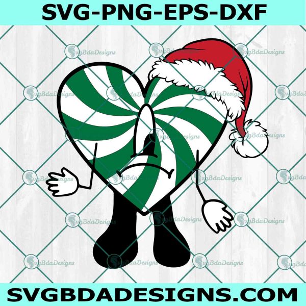 Sad Heart Candy Christmas Svg, Una Navidad Sin Ti SVG, Bad Bunny Christmas Svg, Bad Bunny heart svg, Bad Bunny Navidad Svg, File for Cricut