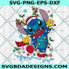 Stitch Light x Reindeer Svg, Stitch Christmas Svg, Disney Christmas Svg, Merry Christmas Svg, Disney character Svg, File for Cricut