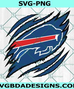 Buffalo Bills Ripped Claw SVG, Bills Ripped Claw SVG, Logo Ripped Claw SVG, NFL Ripped Claw Svg, NFL Logo SVG, File for Cricut