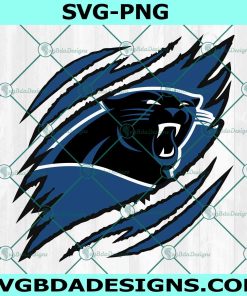 Carolina Panthers Ripped Claw SVG, Panthers Ripped Claw SVG, Logo Ripped Claw SVG, NFL Ripped Claw Svg, NFL Logo SVG, File for Cricut