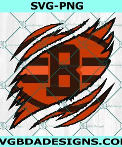 Cleveland Browns Ripped Claw SVG, Browns Ripped Claw SVG, Logo Ripped Claw SVG, NFL Ripped Claw Svg, NFL Logo SVG, File for Cricut