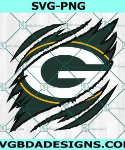 Green Bay Packers Ripped Claw SVG, Packers Ripped Claw SVG, Logo Ripped Claw SVG, NFL Ripped Claw Svg, NFL Logo SVG, File for Cricut