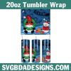3D Inflated Gnome and Snowman Tumbler Wrap PNG, Christmas 3D Tumbler Wrap, Gnome Tumbler PNG