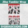 3D Inflated Horror Bloody Hands Tumbler Wrap PNG, Halloween 3D Tumbler Wrap, Bloody Hands Tumbler PNG