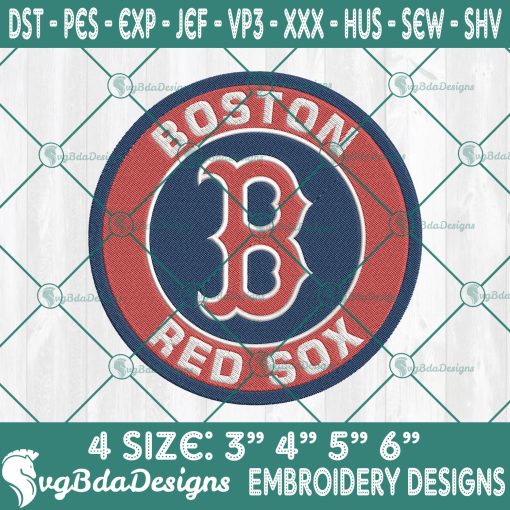 Boston Redsox Logo Embroidery Designs, MLB Logo Embroidered, Redsox Baseball Embroidery Designs, Baseball Embroidery Designs, MLB Baseball Logo Embroidery Designs