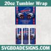 Buffalo Bills 20oz Skinny Tumbler Wrap, Buffalo Bills Football Tumbler Wrap, NFL Football Tumbler Template