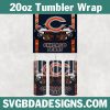Chicago Bears 20oz Skinny Tumbler Wrap, Chicago Bears Football Tumbler Wrap, NFL Football Tumbler Template