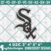 Chicago White Sox Embroidery Designs, MLB Logo Embroidered, White Sox Baseball Embroidery Designs, MLB Embroidery Designs, MLB Baseball Logo Embroidery