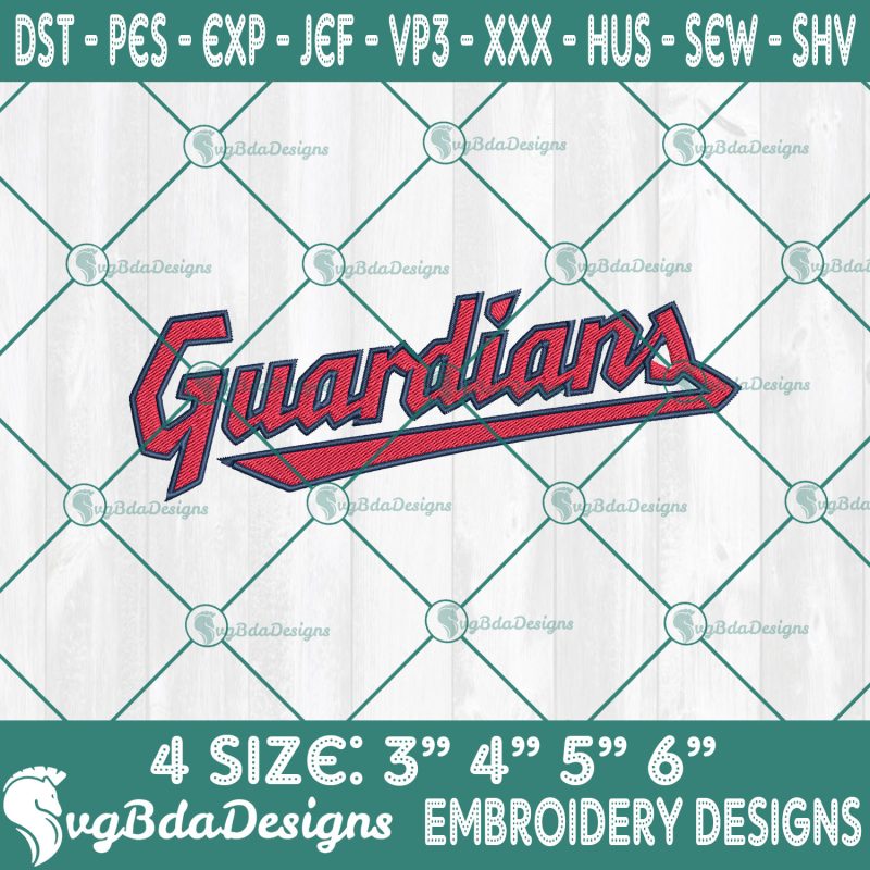 Cleveland Guardians Logo Embroidery Designs, MLB Logo Embroidered, Guardians MLB Embroidered Designs, MLB Embroidery Designs, MLB Baseball Logo Embroidery