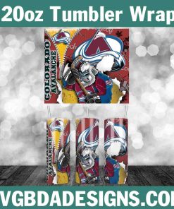 Colorado Avalanche Tumbler Template 20oz, 20oz NHL Tumbler Wrap