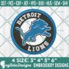 Detroit Lions Logo Embroidery Designs, NFL Team Logo Embroidered, Lions Football Embroidery Designs, Football Team Embroidered, NFL Logo Embroidery