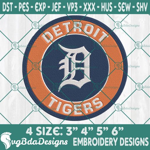 Detroit Tigers Embroidery Designs, MLB Logo Embroidered, Tigers Baseball Embroidered Designs, MLB Embroidery Designs, MLB Baseball Logo Embroidery