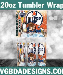 Edmonton Oilers Tumbler Template 20oz, 20oz NHL Tumbler Wrap, NHL Hockey Template Wrap, Edmonton Oilers Hockey Tumbler
