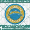 Los Angeles Chargers Logo Embroidery Designs, NFL Team Logo Embroidered, Chargers Football Embroidery Designs, Football Team Embroidered, NFL Logo Embroidery