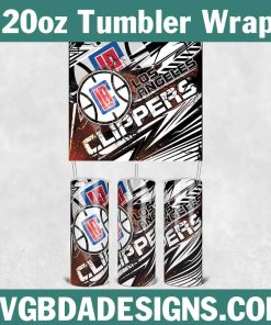 Los Angeles Clippers Tumbler Template 20oz, Basketball Tumbler Wrap, 20oz NBA Tumbler Template, NBA Tumbler Wrap, Los Angeles Clippers Basketball Tumbler